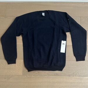 ALO Yoga Men's Navy Blue Crewneck Sweater